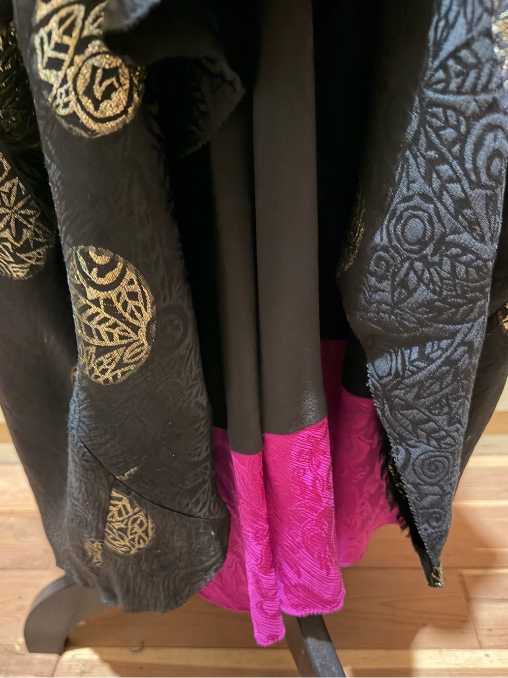 VTG Norma Walters Neiman Marcus Silk Beaded Medallion Maxi Skirt Set 8 - Picture 6 of 7